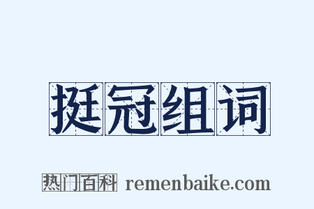 挺冠组词是什么意思的图片